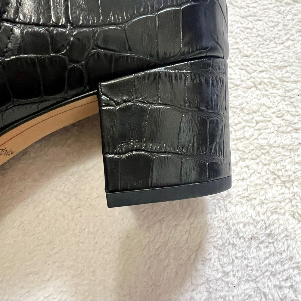 Dolce Vita NWOB Bel Crocodile Print Leather Ankle Boots - Size 6.5 - Picture 6 of 14